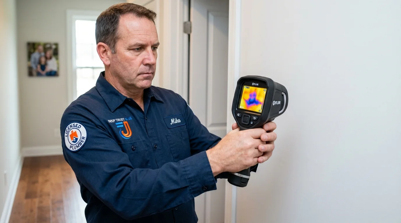 Thermal imaging leak detection by Johns Plumbing LLC in Dodge Center